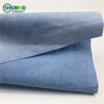 Anti- alcohol and Water repellent WoodPulp /Polyester Spunlace nonwoven fabric roll for protecting cloth